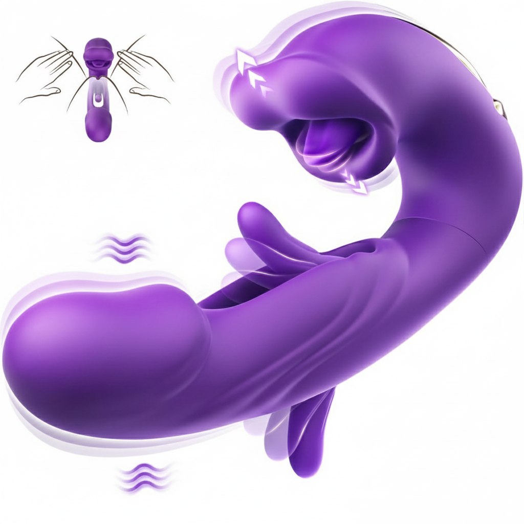 💥New on sale 2026 💞G-Spot Vibrator Female Sex Toy, featuring 7 slapping vibration modes and 5 licking/sucking modes.