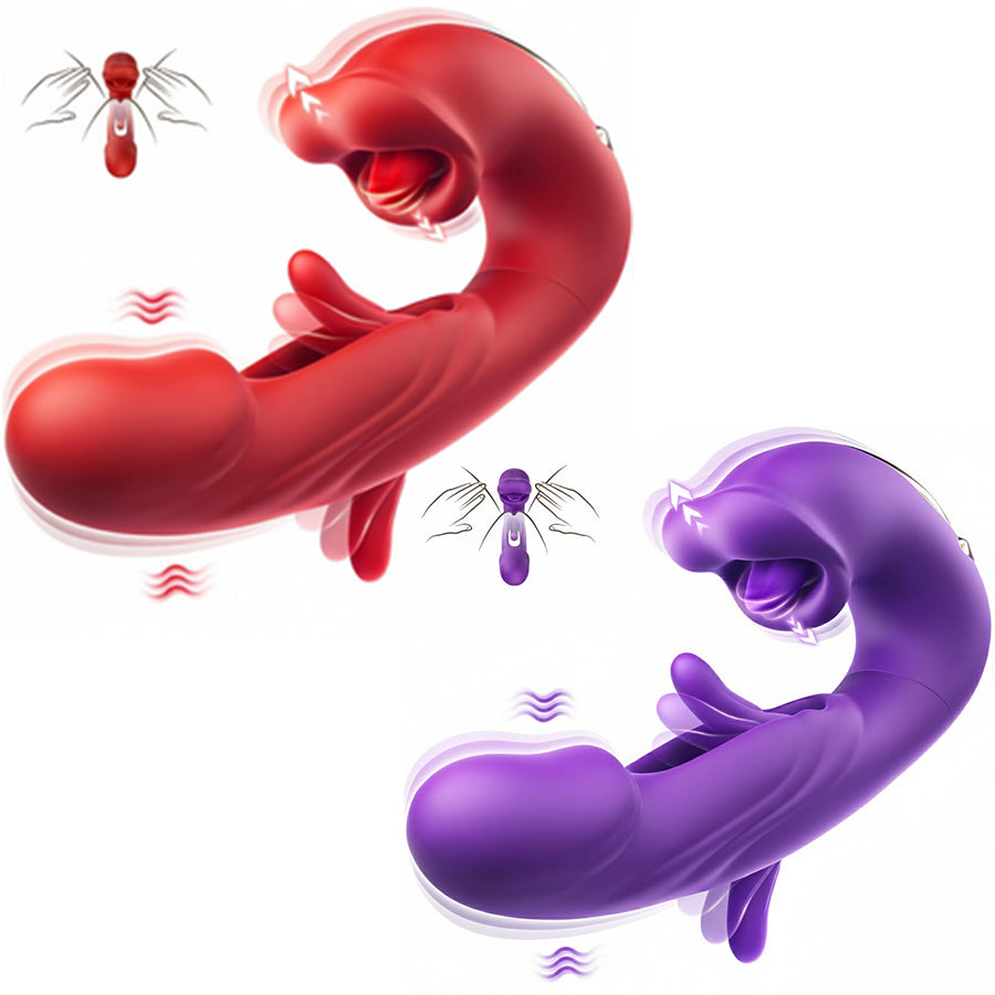 💥New on sale 2026 💞G-Spot Vibrator Female Sex Toy, featuring 7 slapping vibration modes and 5 licking/sucking modes.