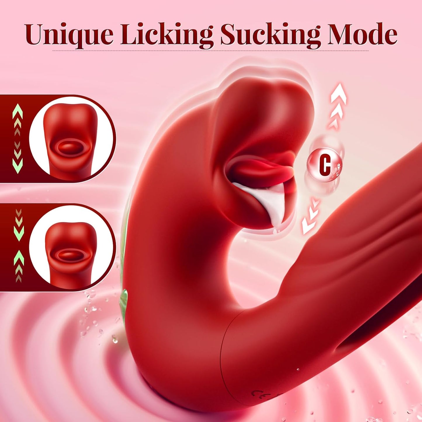 💥New on sale 2026 💞G-Spot Vibrator Female Sex Toy, featuring 7 slapping vibration modes and 5 licking/sucking modes.