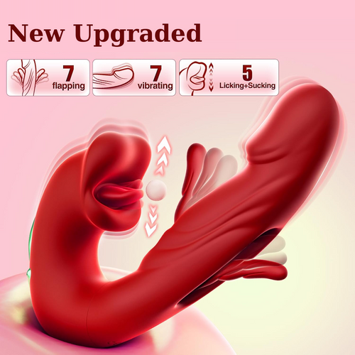 💥New on sale 2026 💞G-Spot Vibrator Female Sex Toy, featuring 7 slapping vibration modes and 5 licking/sucking modes.